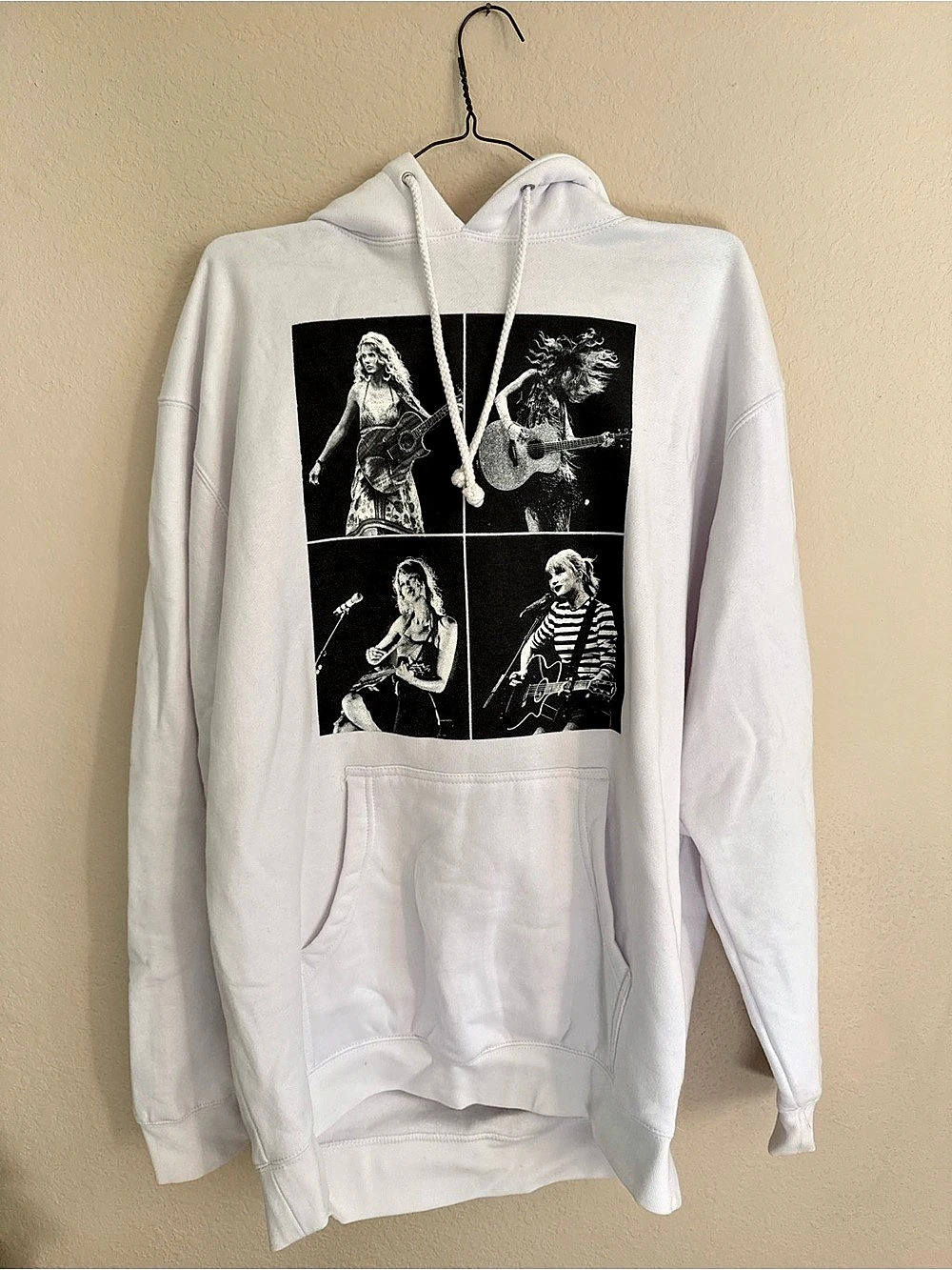 Taylor Swift The Eras Tour Photo Collage Hoodie White